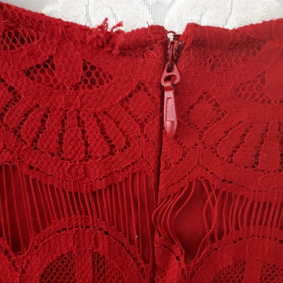 🔸️SOLD🔸️  Forever 21 Plus Eyelash Lace Dress - Picture 5 of 5